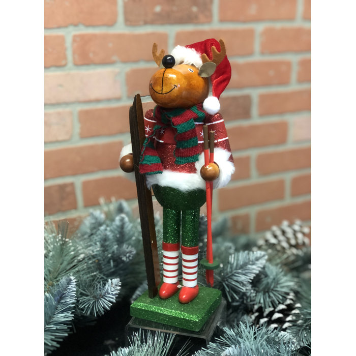The Holiday Aisle Reindeer Skier Nutcracker & Reviews Wayfair